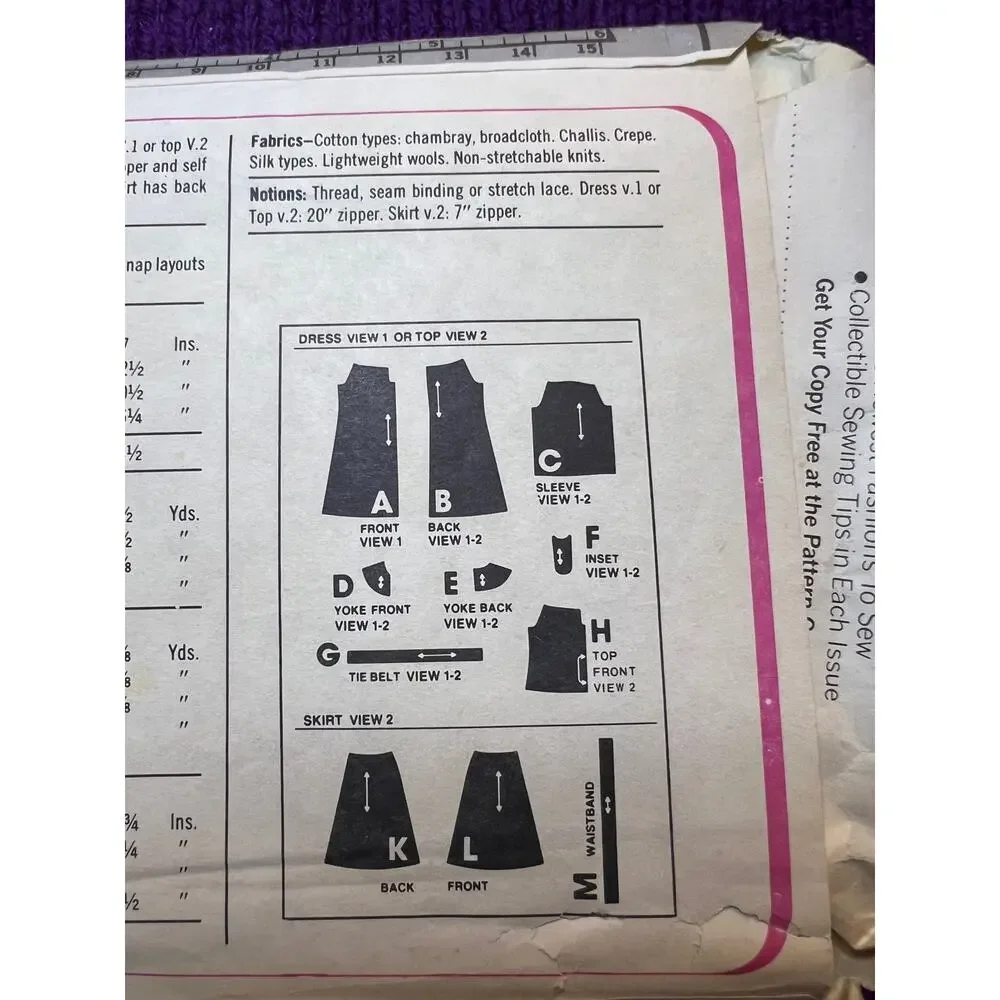 Simplicity 8665 sewing pattern peasant dress boho swing skirt bell sleeve size20